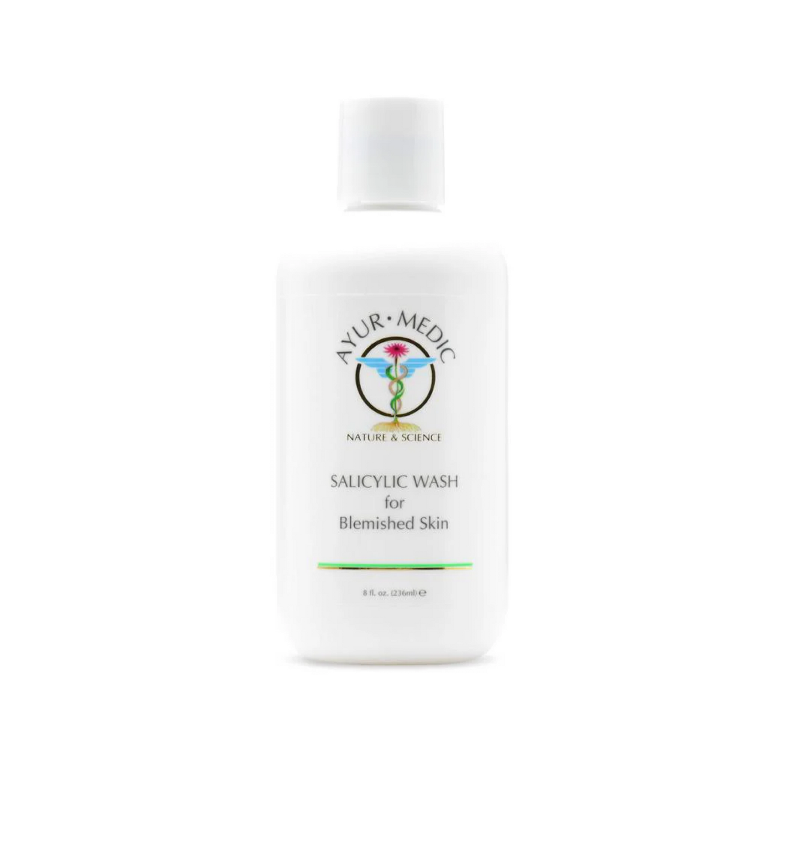 Ayur-Medic Salicylic Wash (8oz)  2% Salicylic Acid Cleanser for Acne & Breakouts